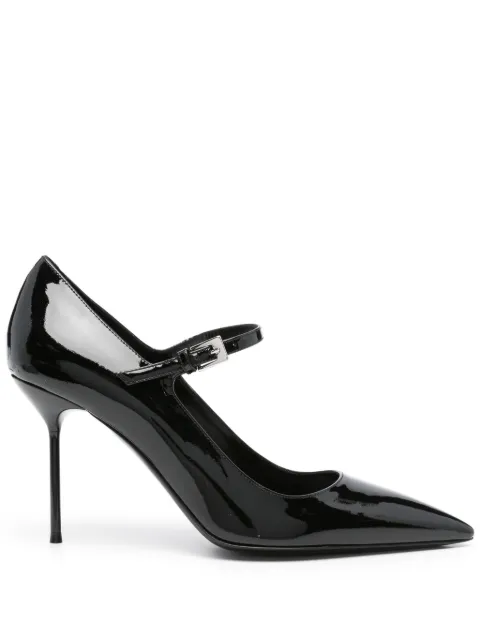 Paris Texas 90mm leather heeled pumps