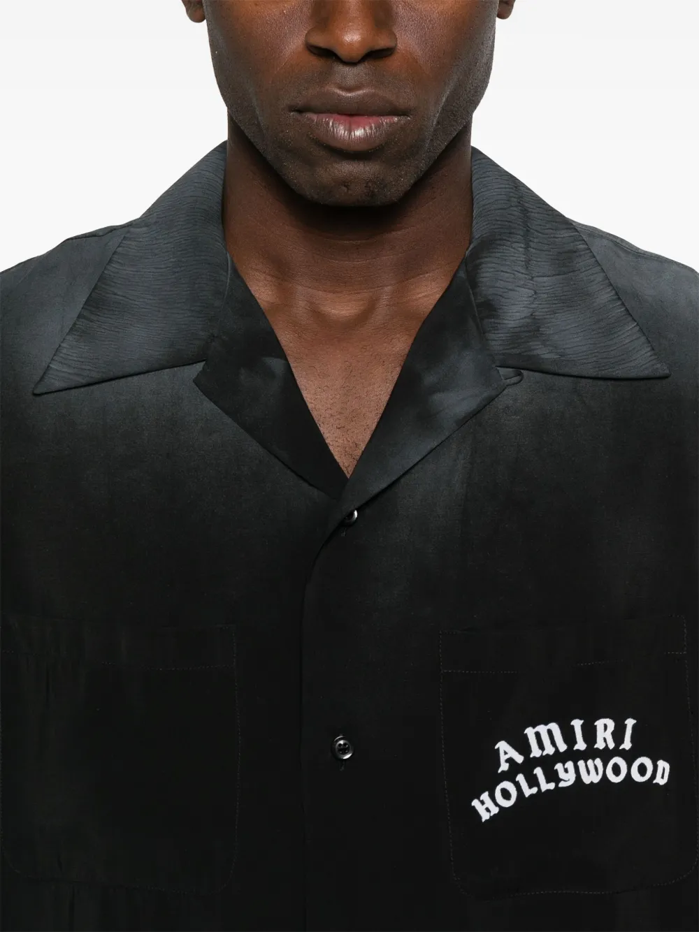 AMIRI Hollywood bowlingshirt Zwart