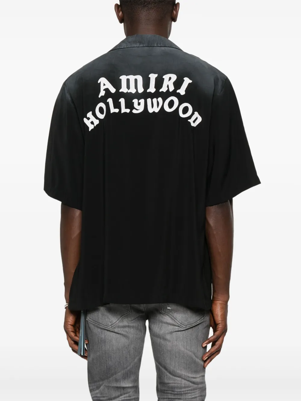 AMIRI Hollywood bowlingshirt Zwart