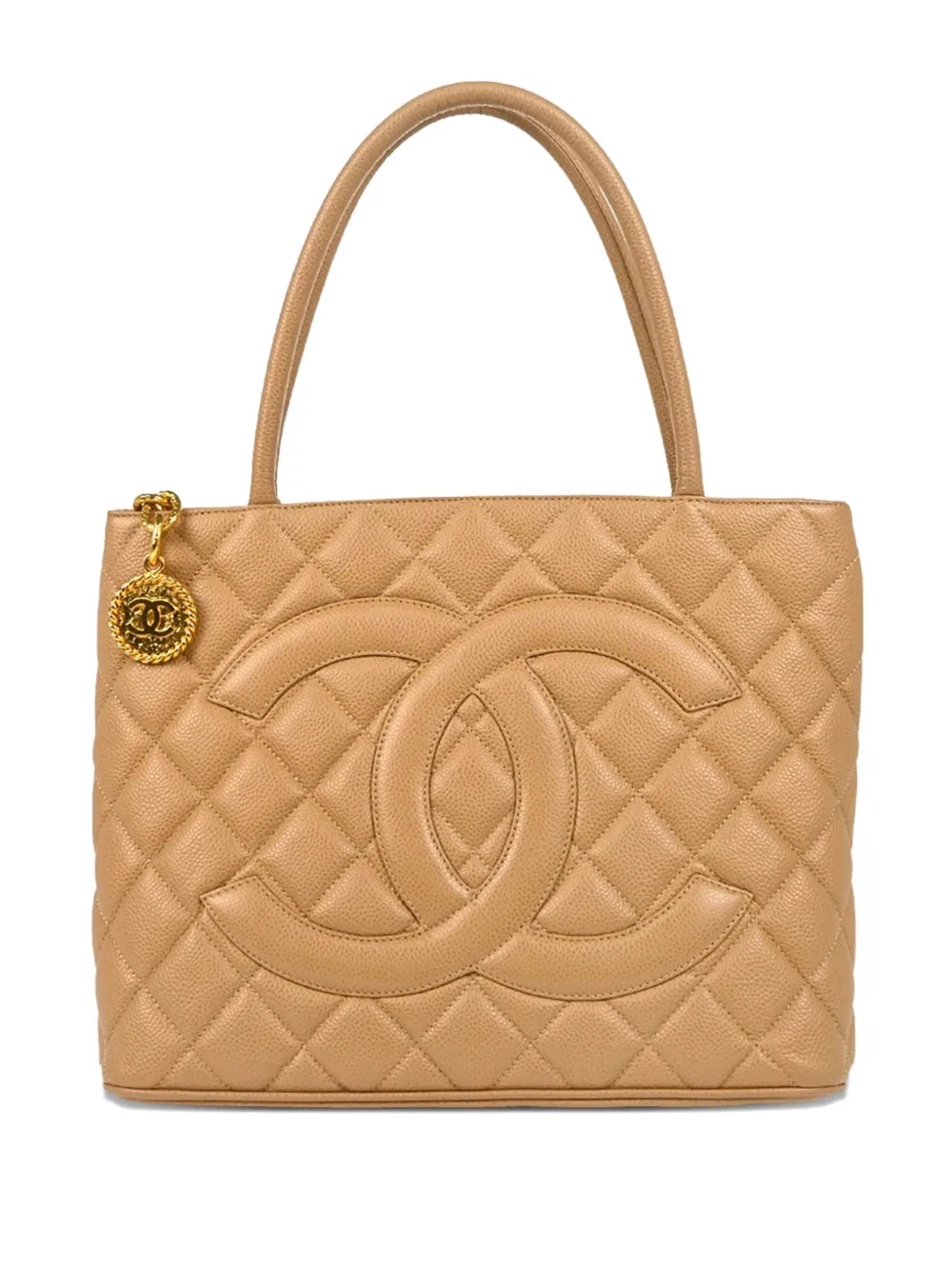 CHANEL Pre-Owned 2003 メダリオン ハンドバッグ - ニュートラル CHANEL Pre-Owned 2003 メダリオン ハンドバッグ - ニュートラル