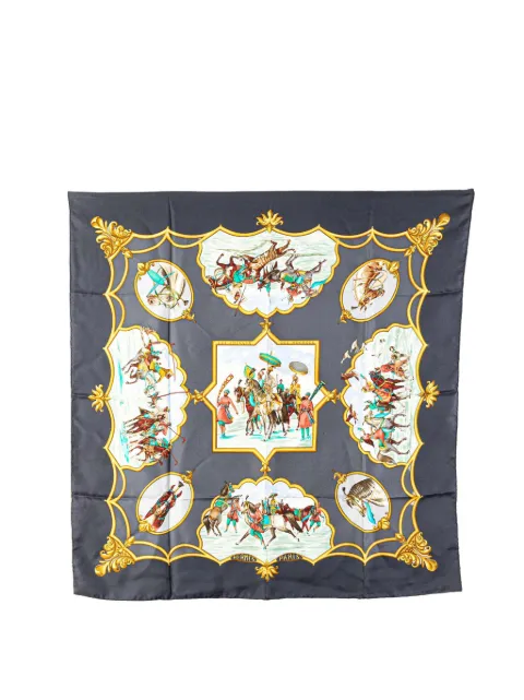 Hermès Pre-Owned 20th Century Les Chevaux des Moghols Seidenschal