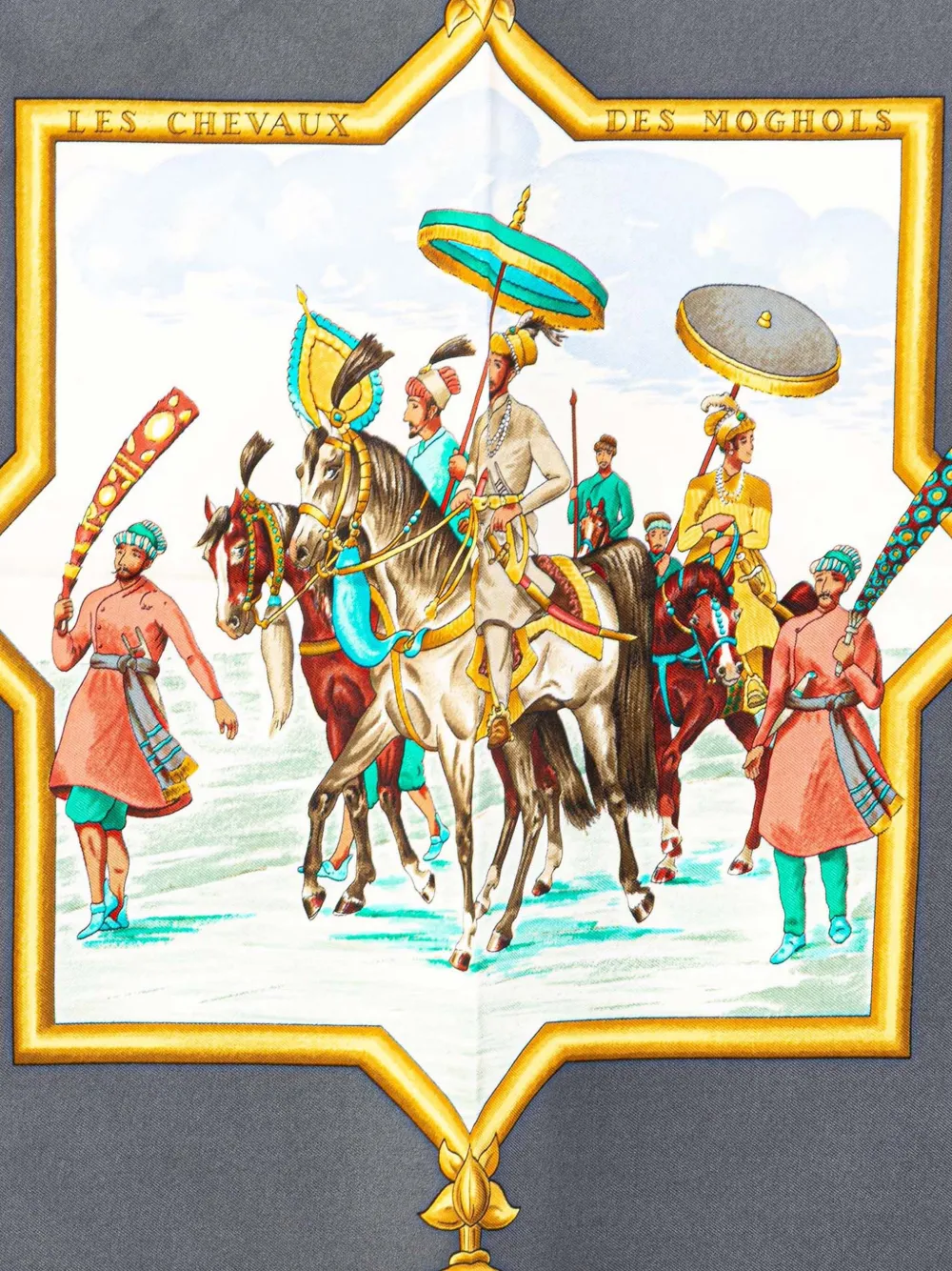 Hermès Pre-Owned foulard Les Chevaux des Moghols en soie (20e siècle) | Image 2