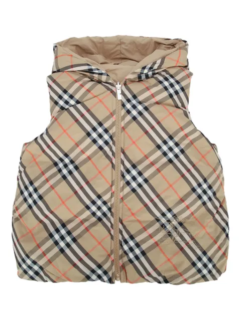 Burberry Kids check-print gilet