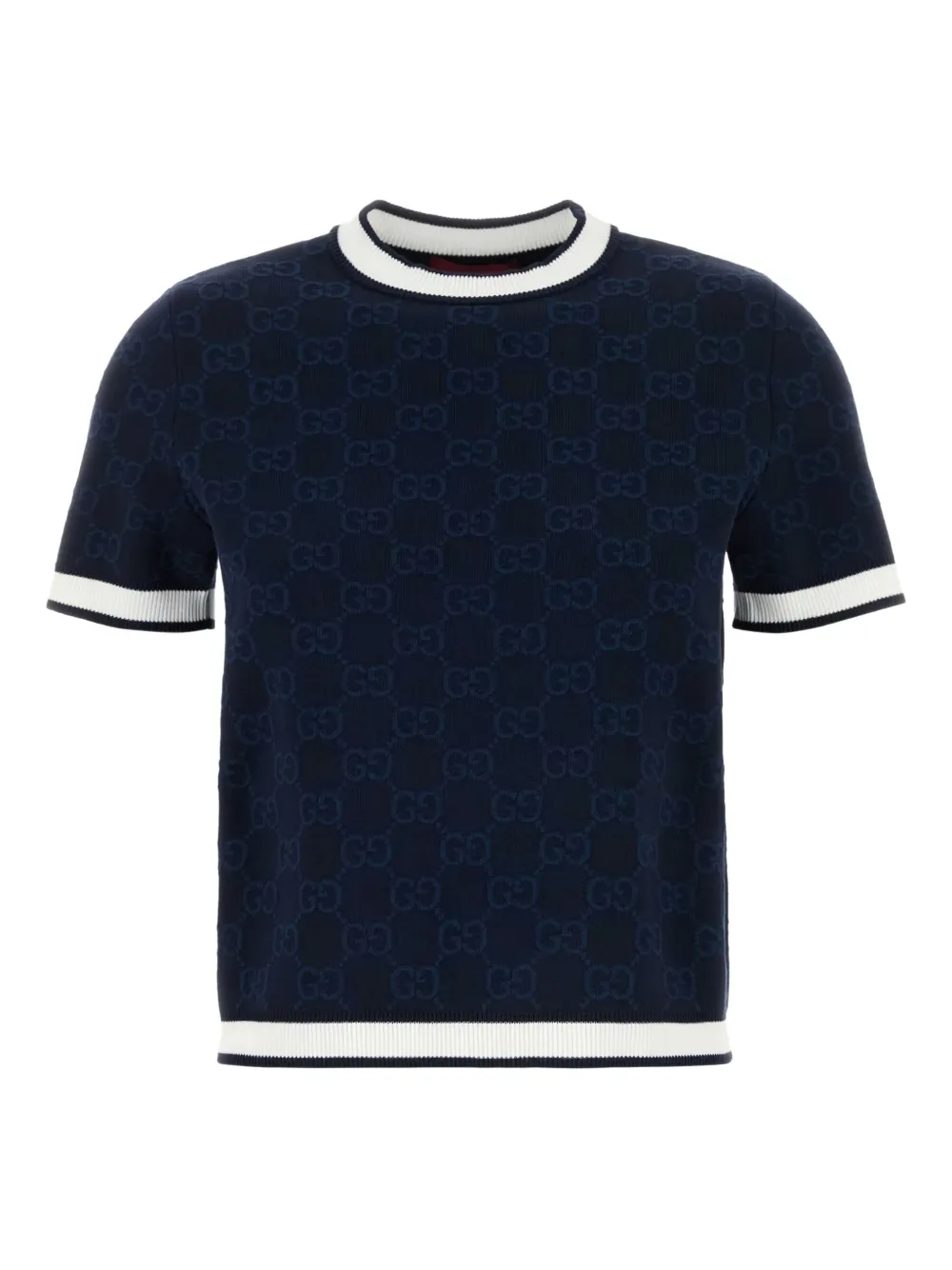 Gucci T-shirt met monogram-patroon Blauw