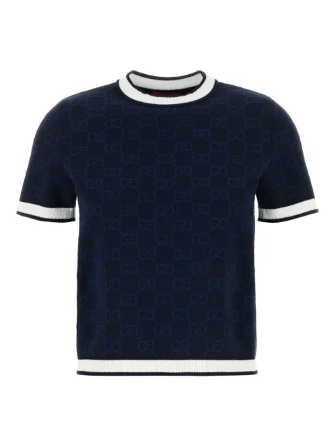 Gucci monogram-pattern short-sleeve t-shirt