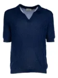 A Paper Kid textured polo shirt - Blue