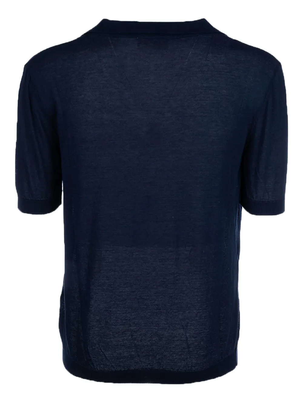 A Paper Kid Poloshirt met korte mouwen en V-hals - Blauw