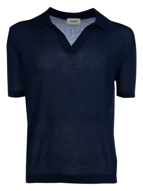 A Paper Kid short-sleeve V-neck polo shirt