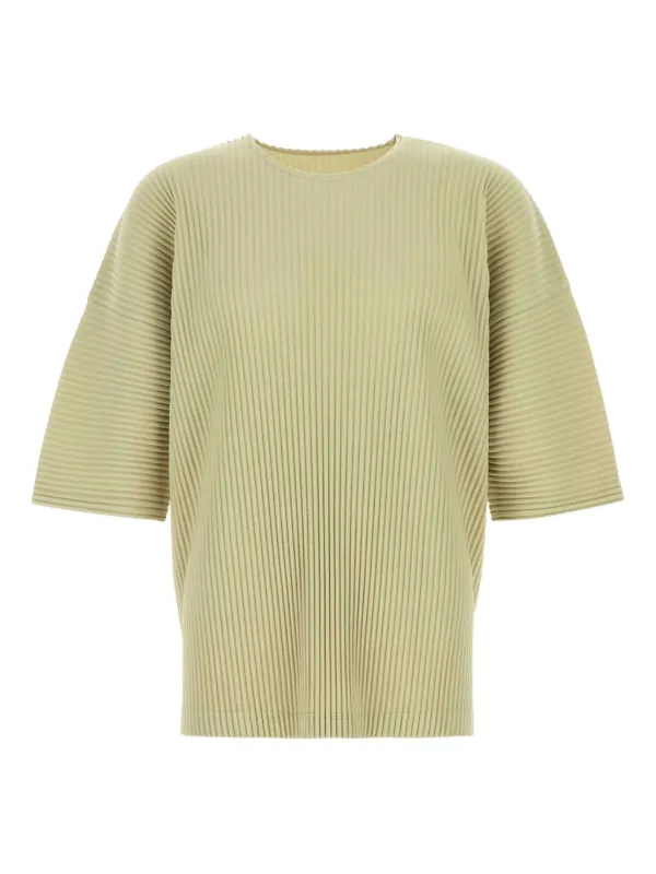 【HOMME PLISSE】テクニカル プリーツ トップ Tシャツ グリーン 30616174_59503464_600.jpg