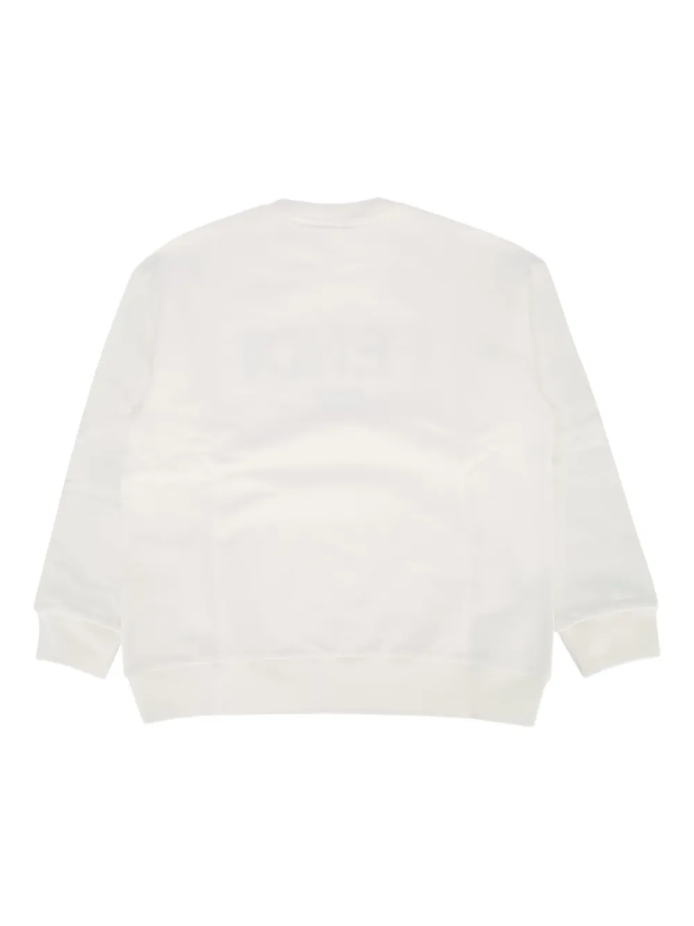 Fendi Kids Sweater met logoprint Wit