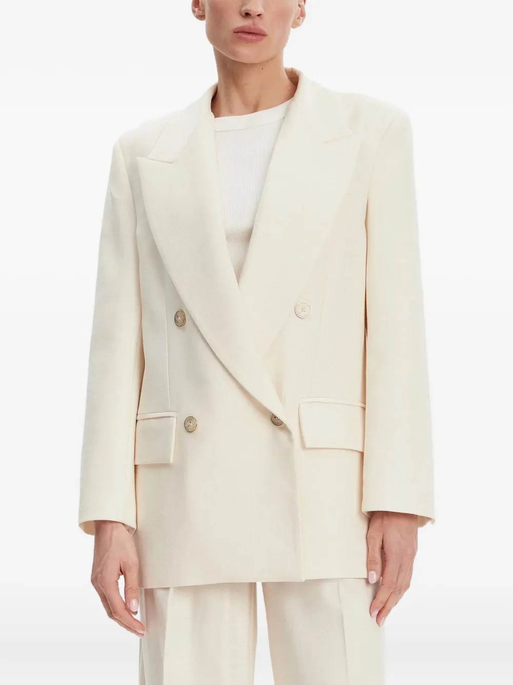 SIMONA CORSELLINI double-breasted blazer - Neutrals
