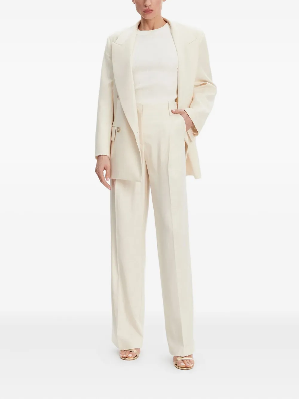  Simona Corsellini Double-breasted Blazer - Neutrals 