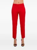 SIMONA CORSELLINI side-zip fastening trousers - Red