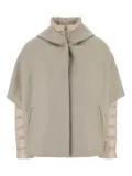Herno cape-style padded jacket - Neutrals