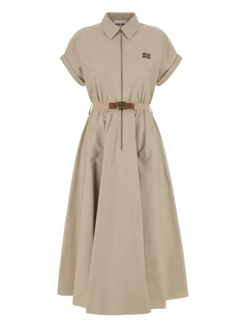 Miu Miu belted shirt dress