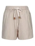 Jacob Cohën striped elasticated shorts - Neutrals