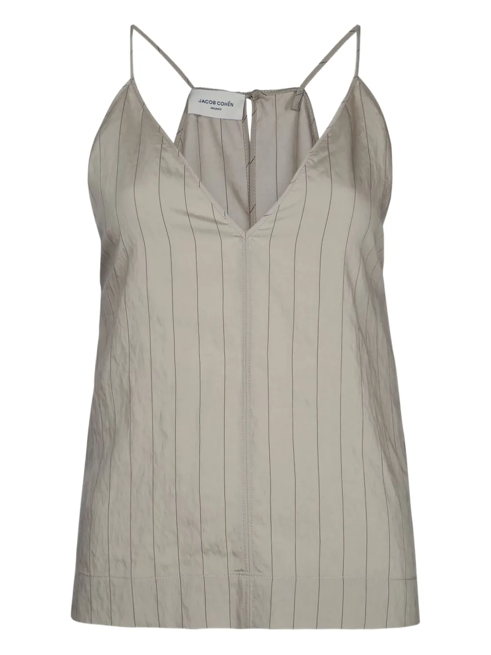 Jacob Cohën blusa de rayas con cuello en V | gris | Image 1