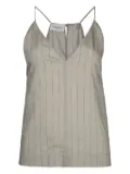 Jacob Cohën striped v-neck blouse - Grey