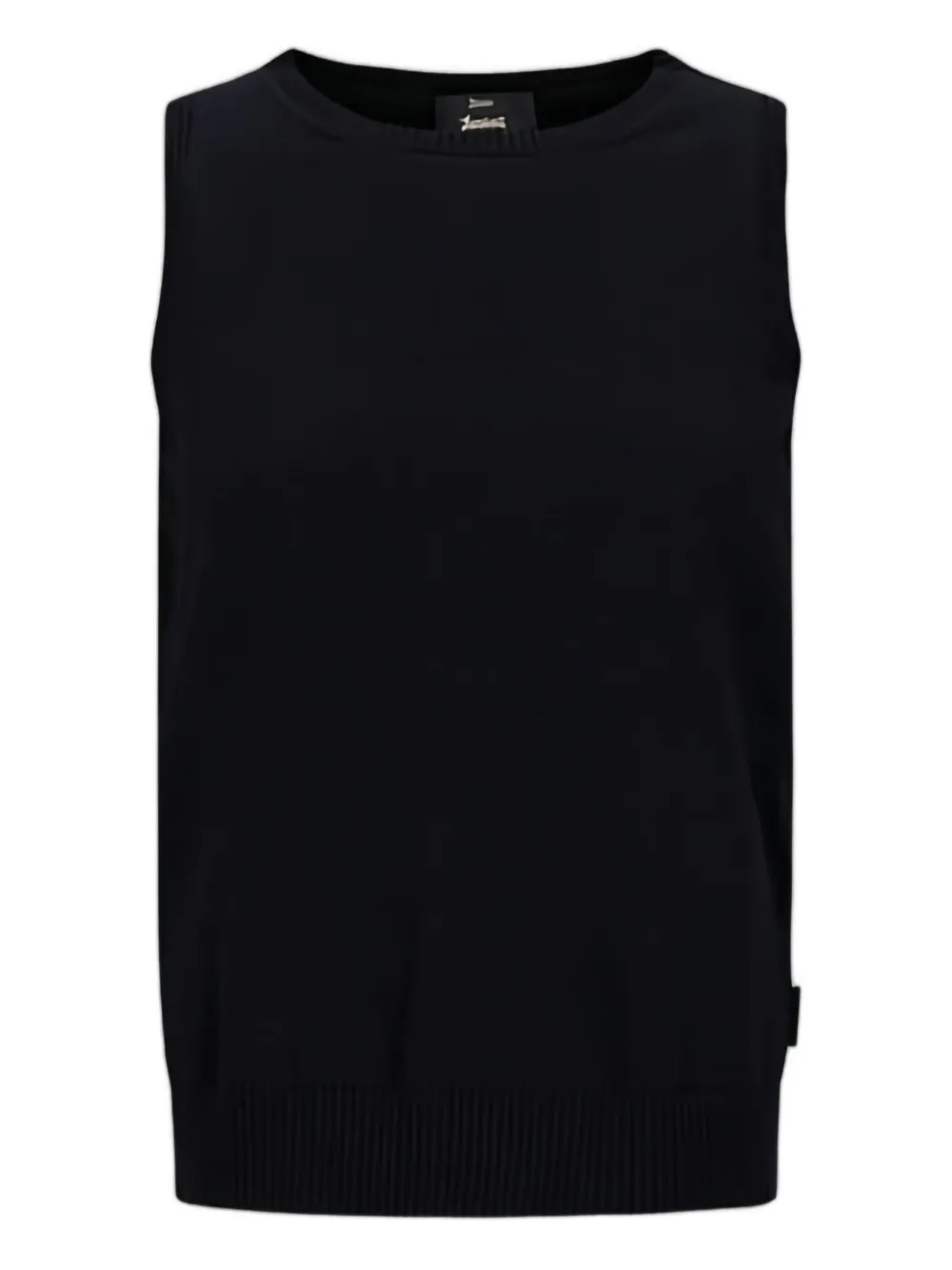 Herno round-neck sleeveless top | Black | Image 1