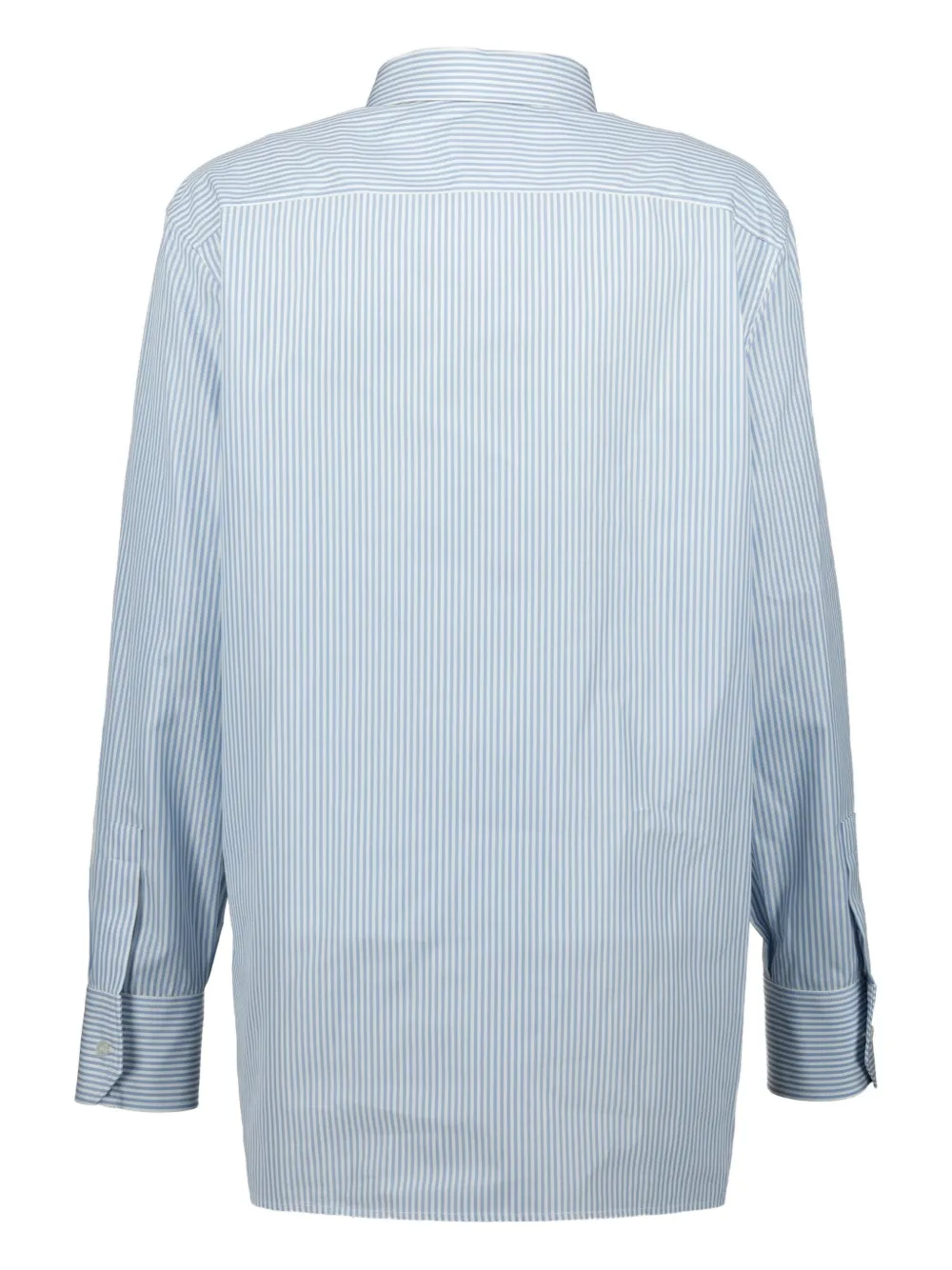 Saint Laurent Gestreept katoenen blouse - Blauw