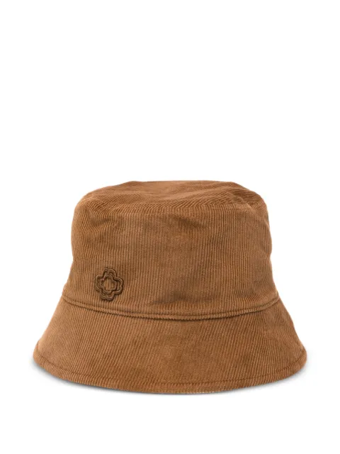 Maje logo-appliqué corduroy hat