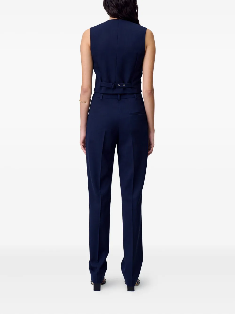 Claudie Pierlot Tailored High-waisted Trousers In Black