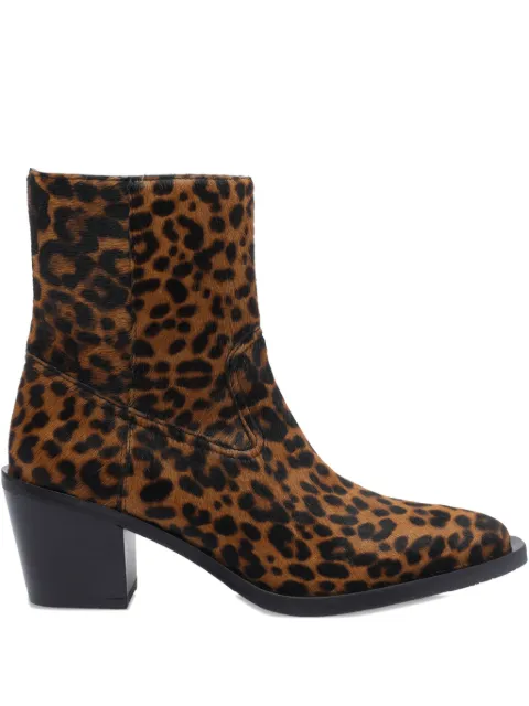 Stuart Weitzman 70mm leopard-print ankle boots