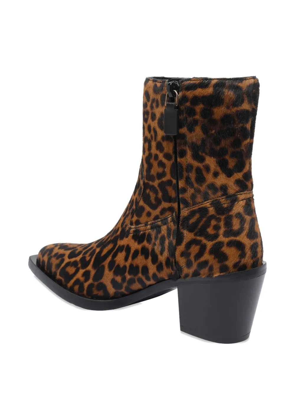 Stuart Weitzman 70mm leopard-print ankle boots Brown