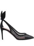 Aquazzura 85mm mesh pumps - Black