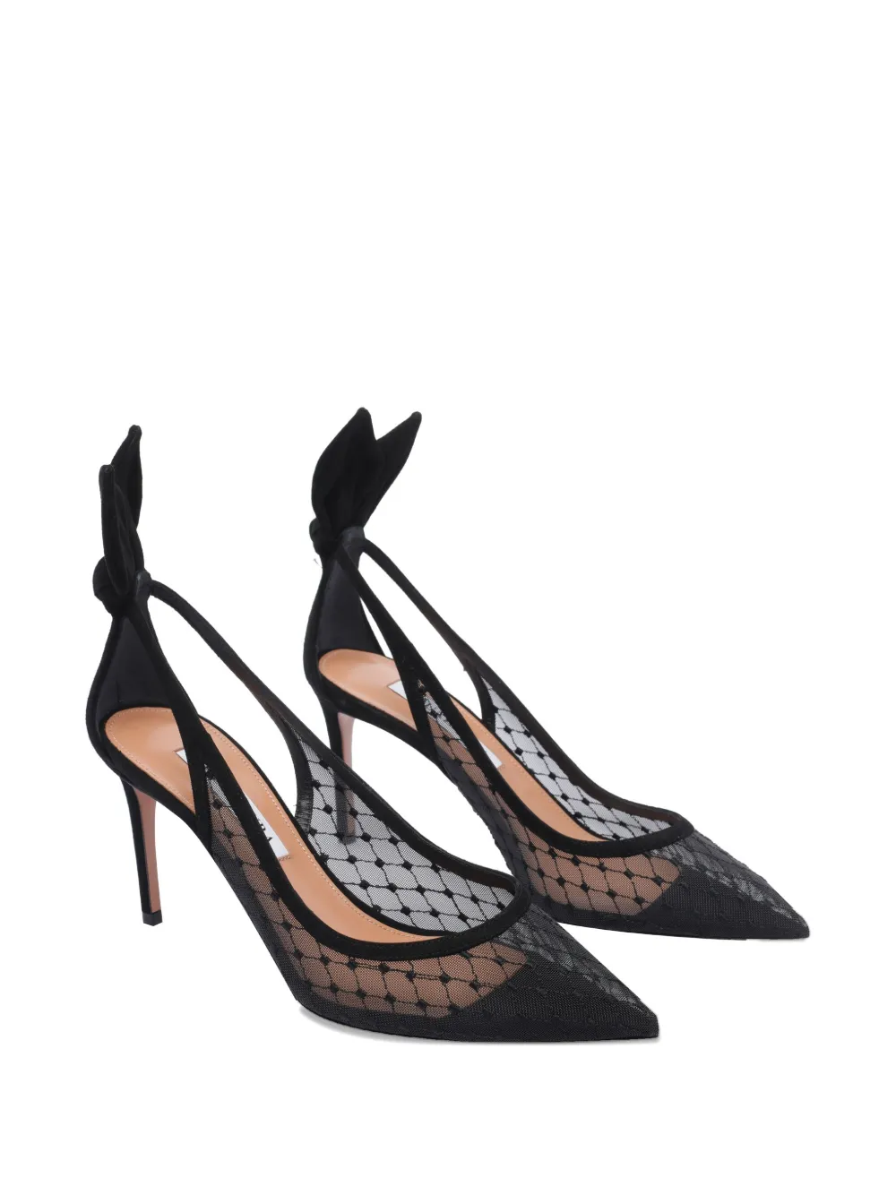 Aquazzura 85mm mesh pumps Black