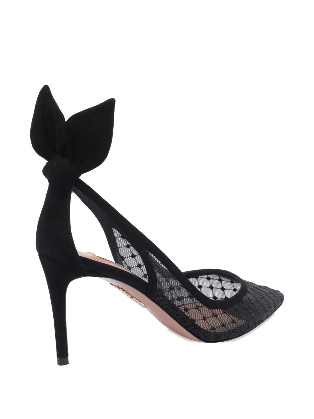 Aquazzura 85mm mesh pumps Black