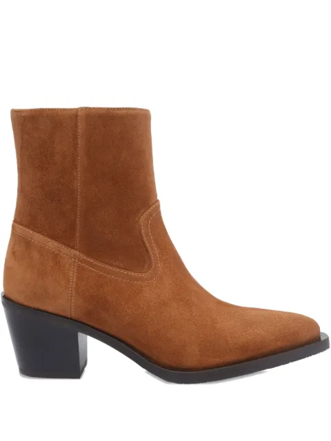Stuart Weitzman 70mm leather ankle boots