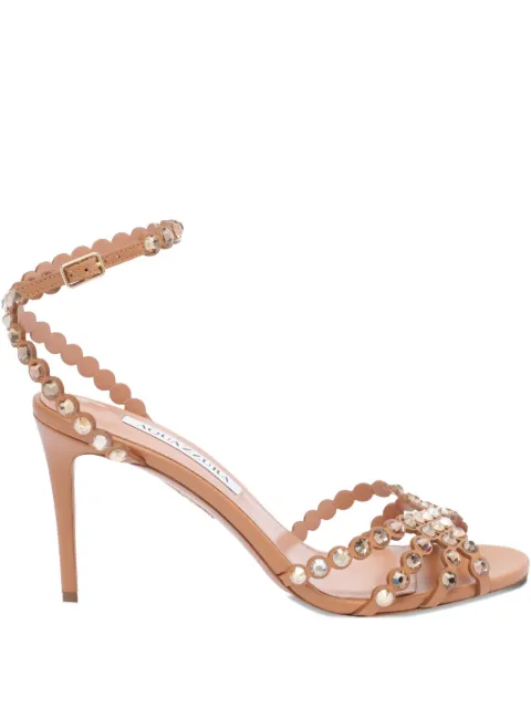 Aquazzura 85mm leather heeled sandals