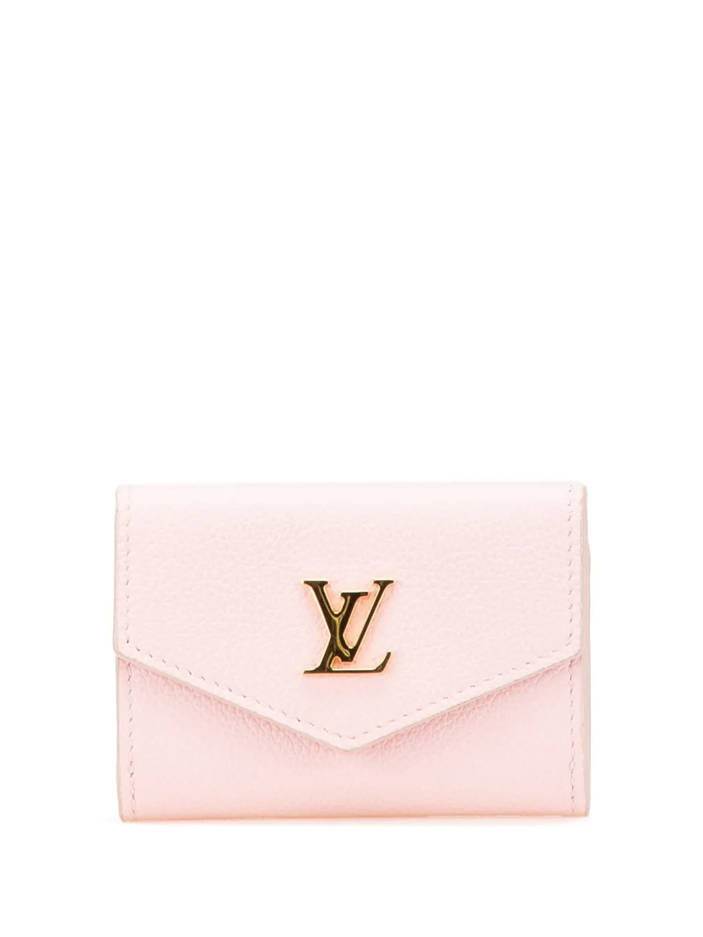 Louis Vuitton Pre-Owned 2021-2025 Leather Lockmini Wallet small wallets | Pink | Image 1
