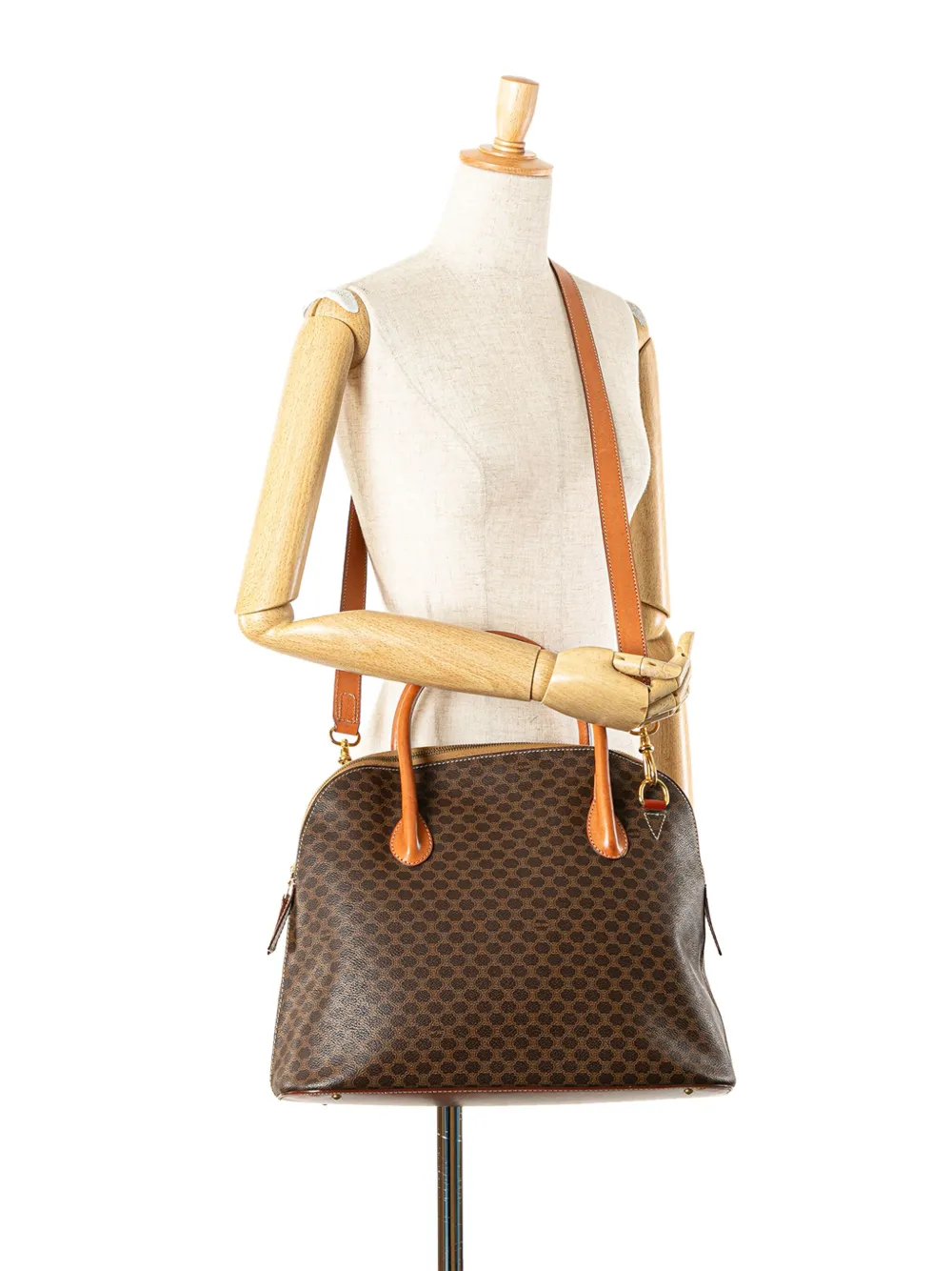 Céline Pre-Owned 1994 Large Macadam Coated Canvas Dome satchel | Pre-Owned | Image 2