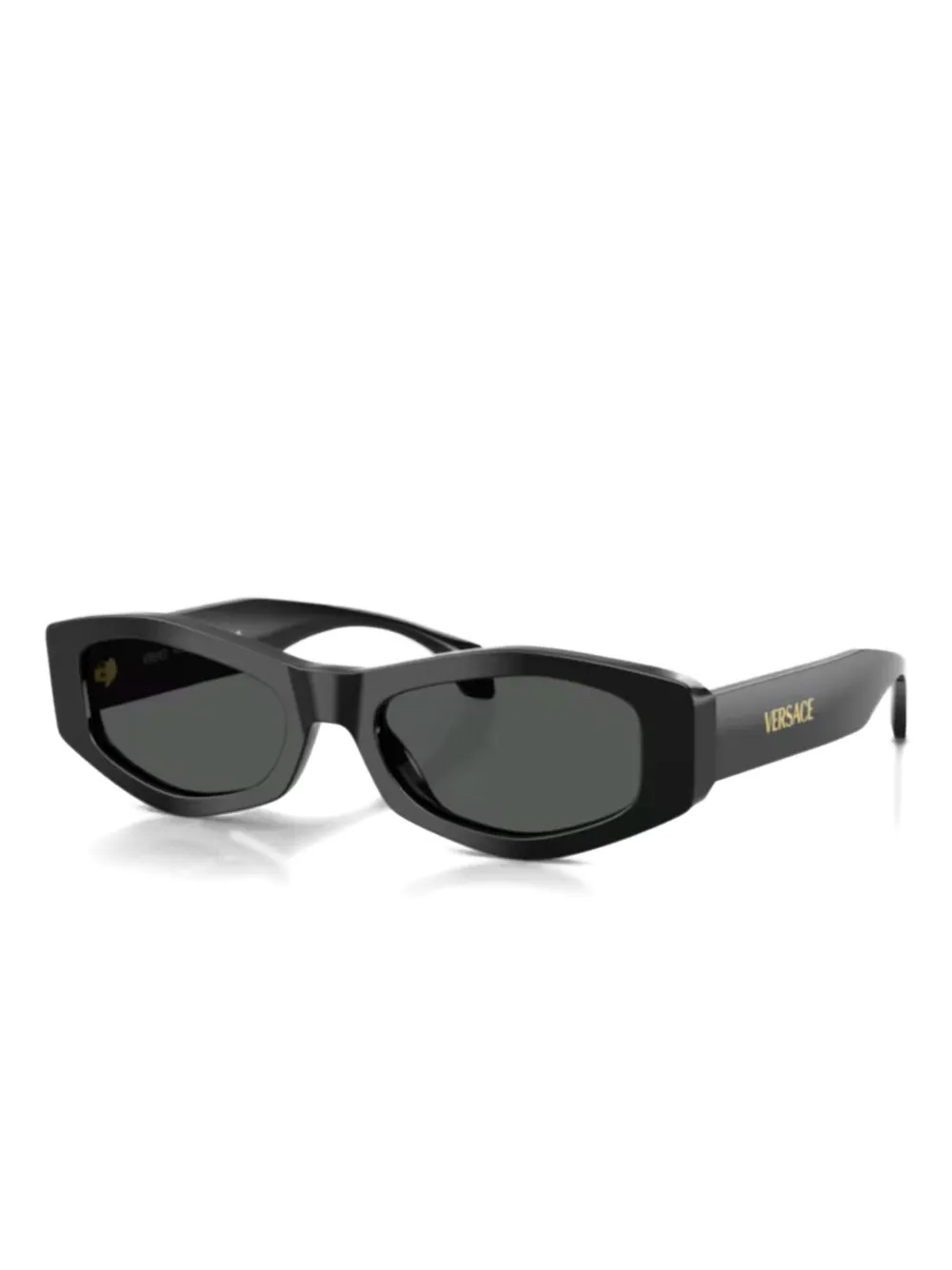 Versace Eyewear 4487 geometric-frame sunglasses Zwart