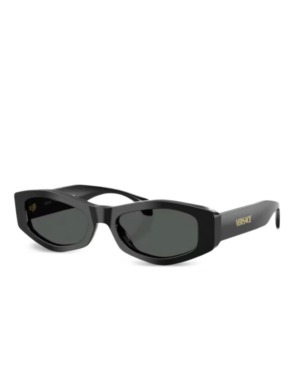 Versace Eyewear 4487 geometric-frame sunglasses Zwart