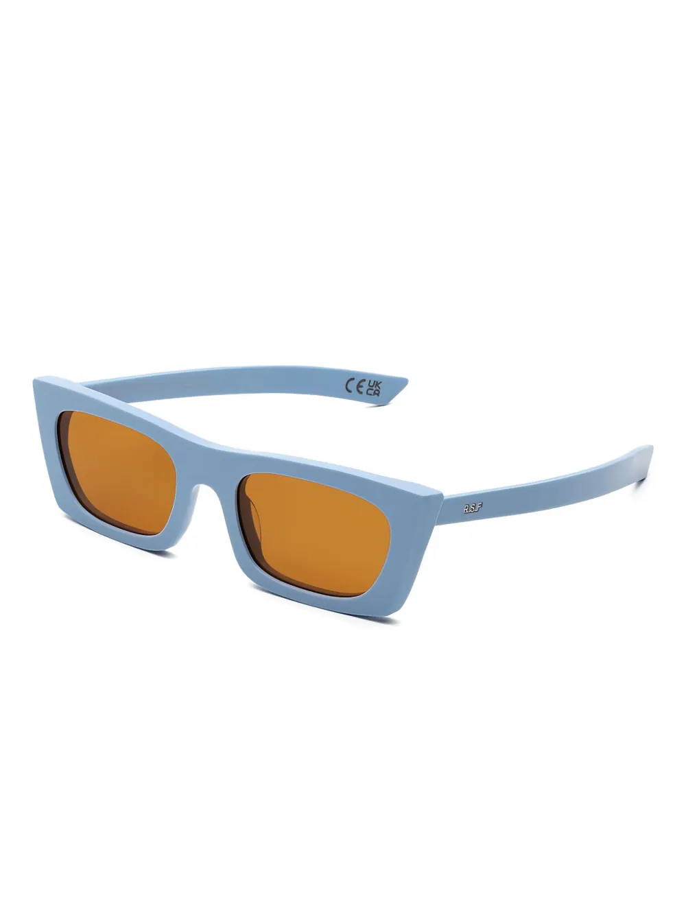 Retrosuperfuture Zonnebril met geometrisch montuur - Blauw