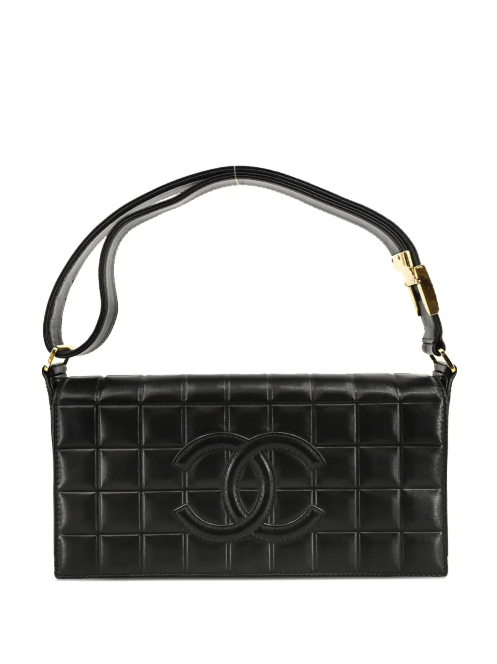CHANEL Pre-Owned 2002 Choco Bar handbag - ブラック CHANEL Pre-Owned 2002 Choco Bar handbag - ブラック