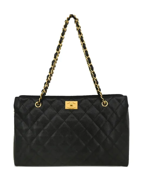 CHANEL Pre-Owned bolso shopper con asa de cadena 2003