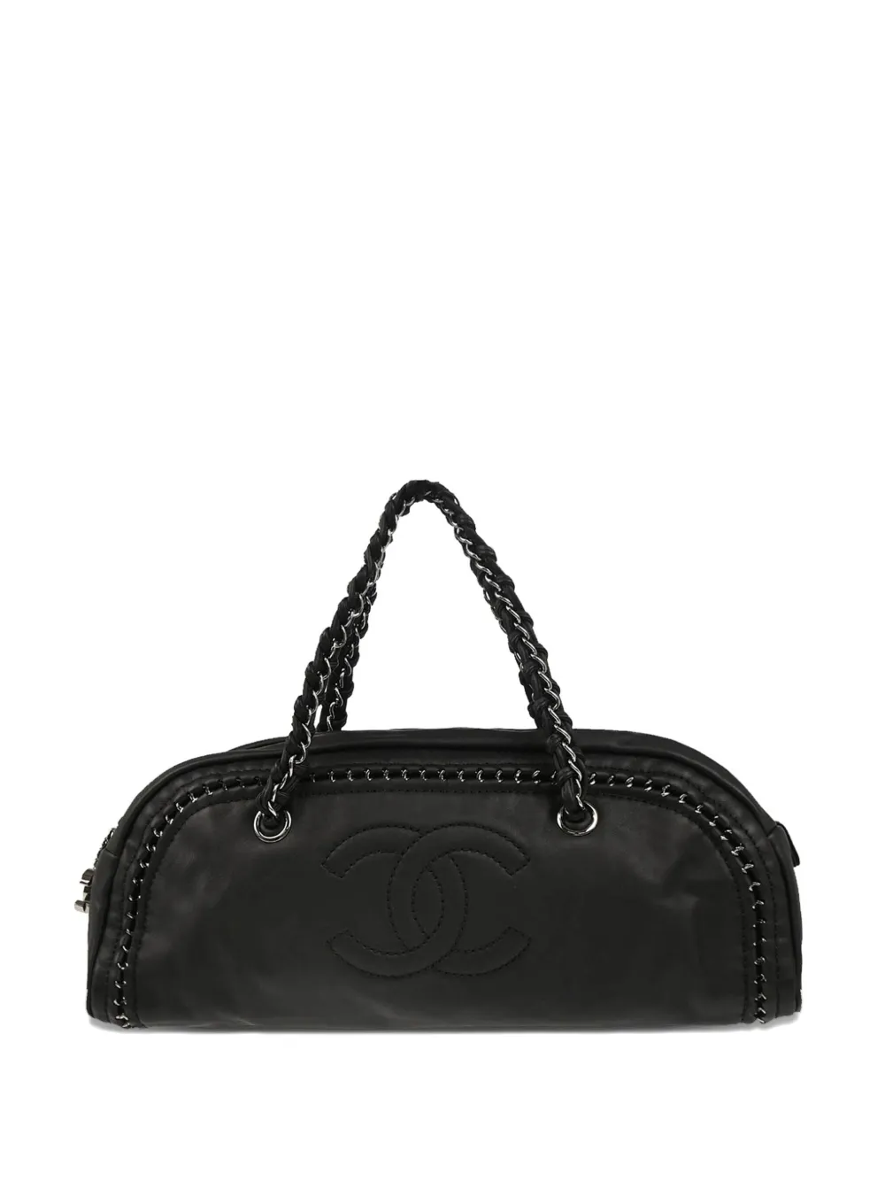 CHANEL Pre-Owned 2006 Luxury Line ボウラーバッグ - ブラック CHANEL Pre-Owned 2006 Luxury Line ボウラーバッグ - ブラック