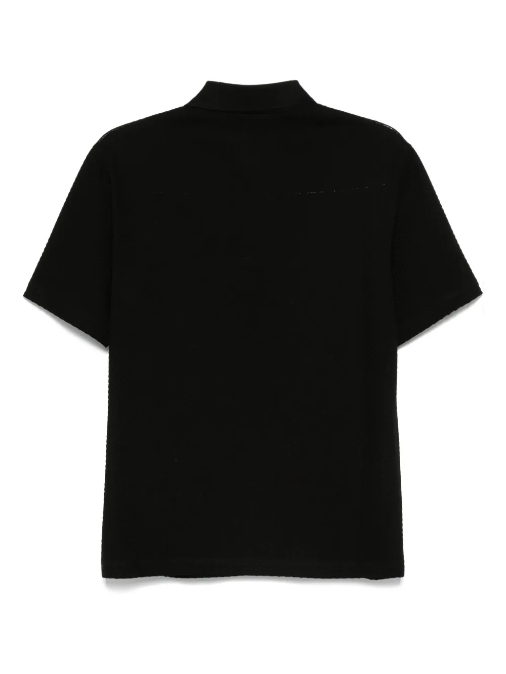 Emporio Armani cotton polo shirt Zwart