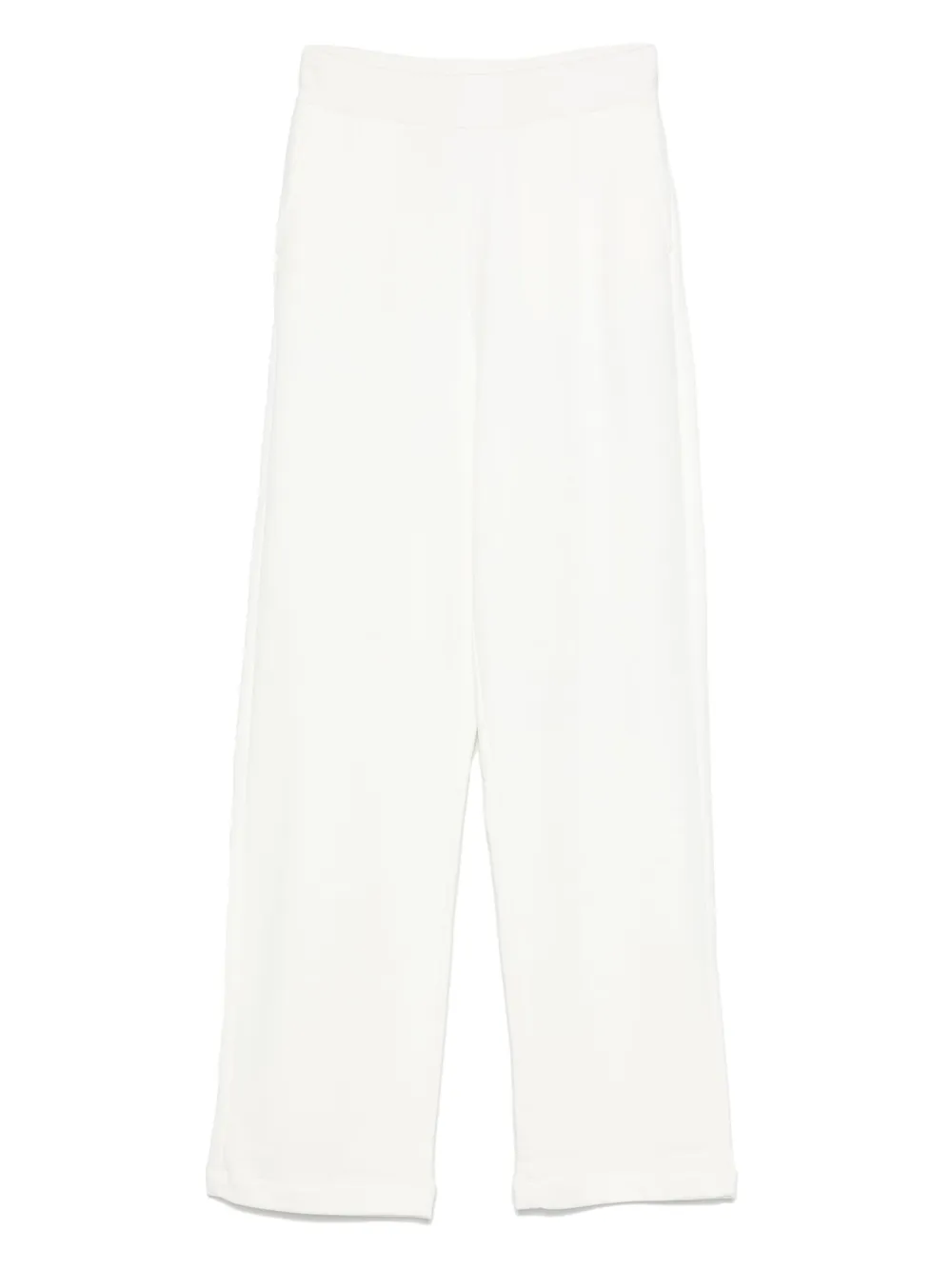 Emporio Armani organic-cotton trousers Wit