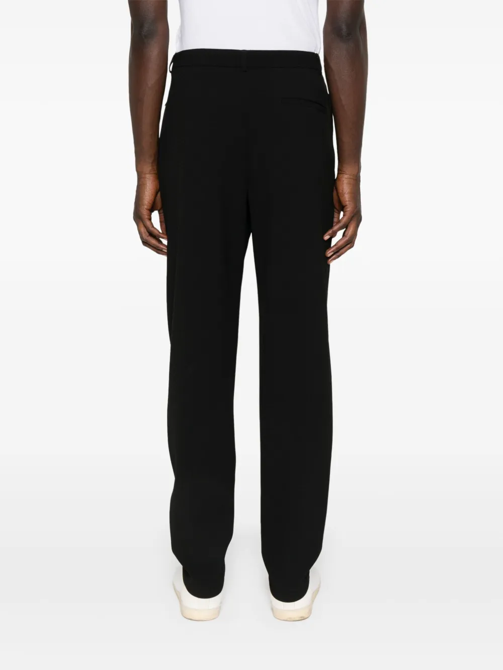 Emporio Armani tapered trousers Zwart