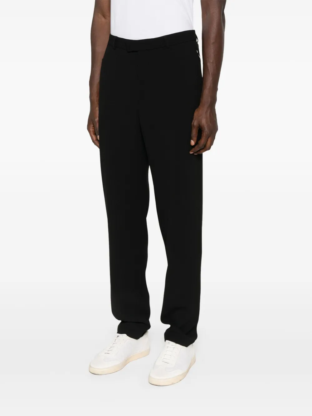 Emporio Armani tapered trousers Zwart