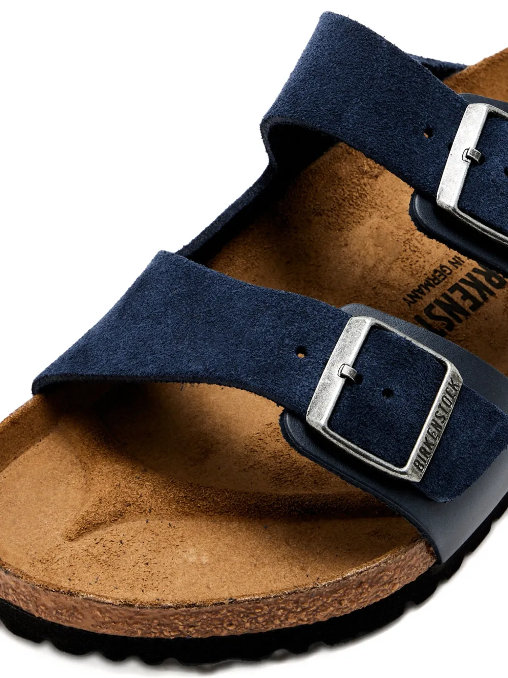 Birkenstock suede double-buckle sandals Blue