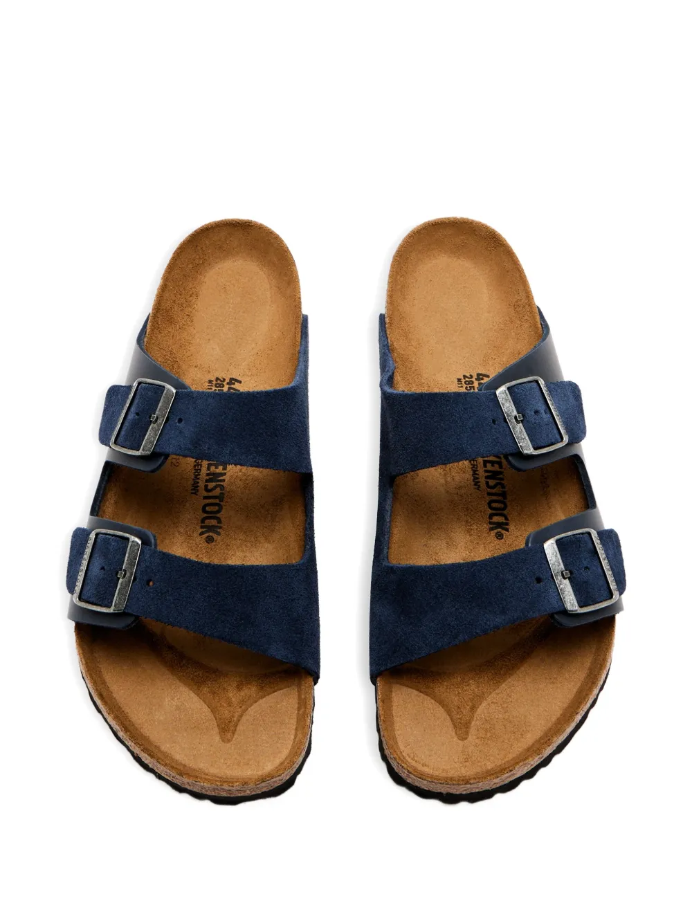 Birkenstock suede double-buckle sandals Blue