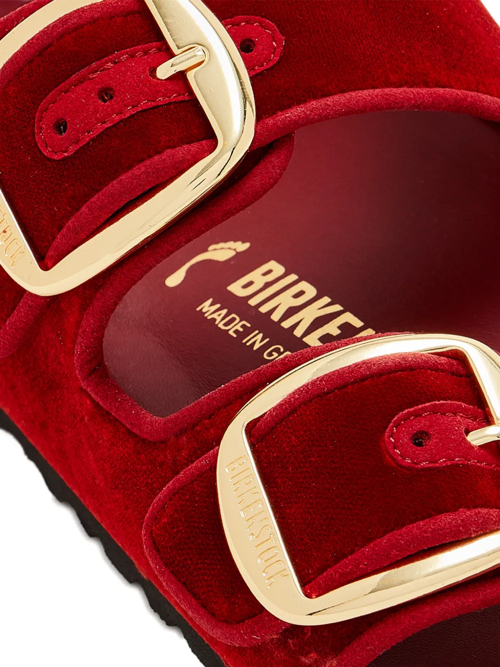 Birkenstock Arizona sandalen met gesp Rood