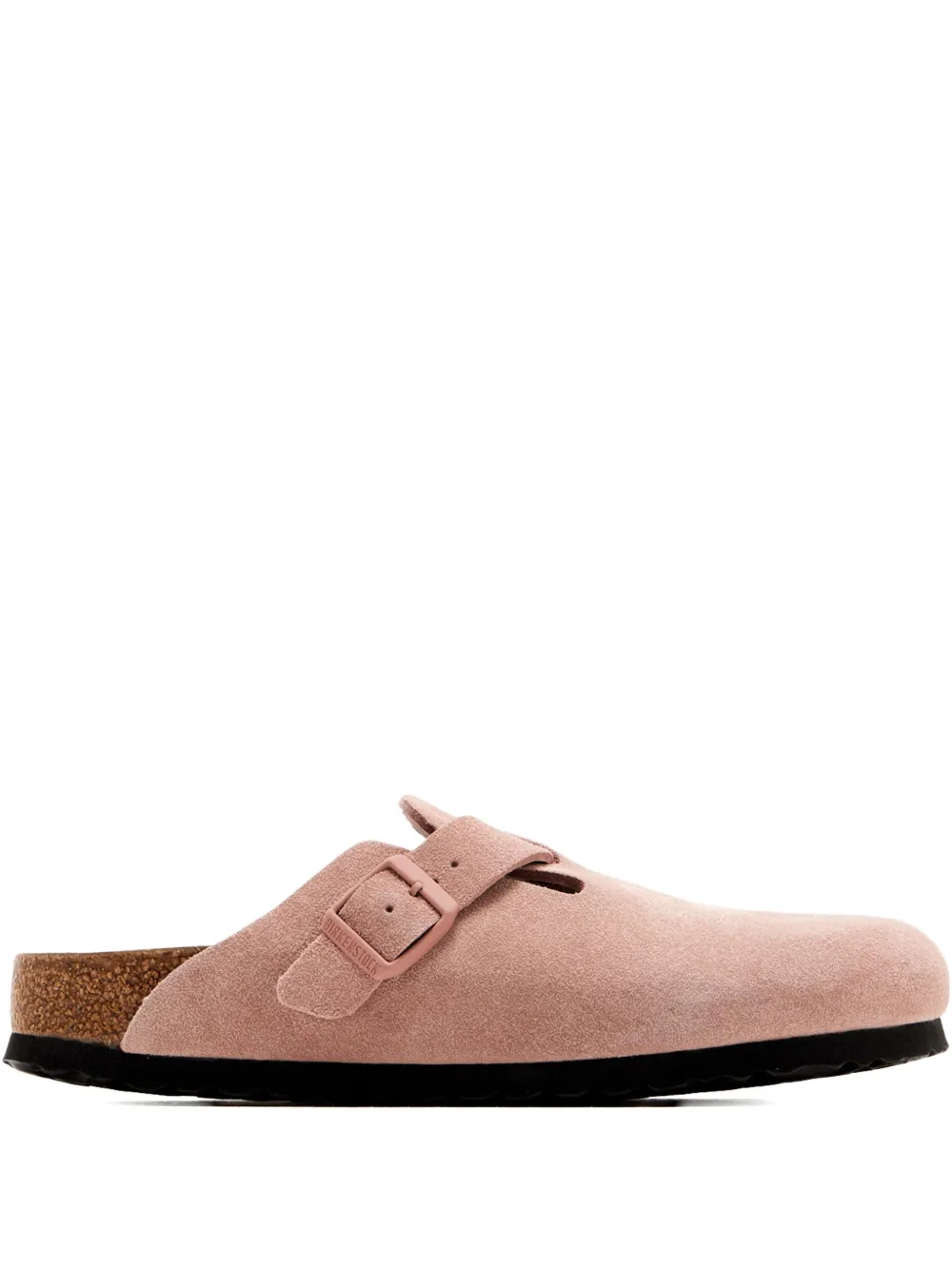 Birkenstock Boston suede buckle clog Pink