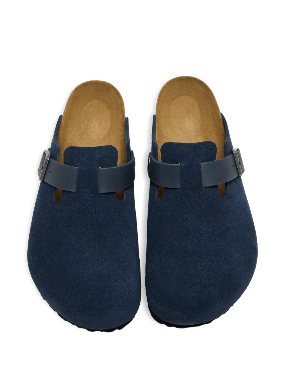 Birkenstock Boston Suede Clog In Blue